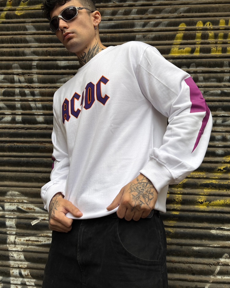 AC DC Designed Oversized Sweatshirt