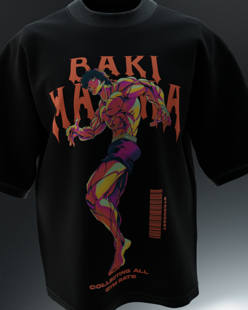 Baki Hanma Designed Oversized Tee