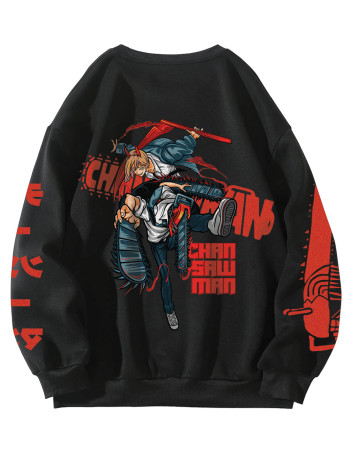 Chainsaw Men Designed Oversized Sweatshirt