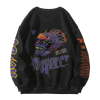 Highway To Hell Designed Oversized Sweatshirt