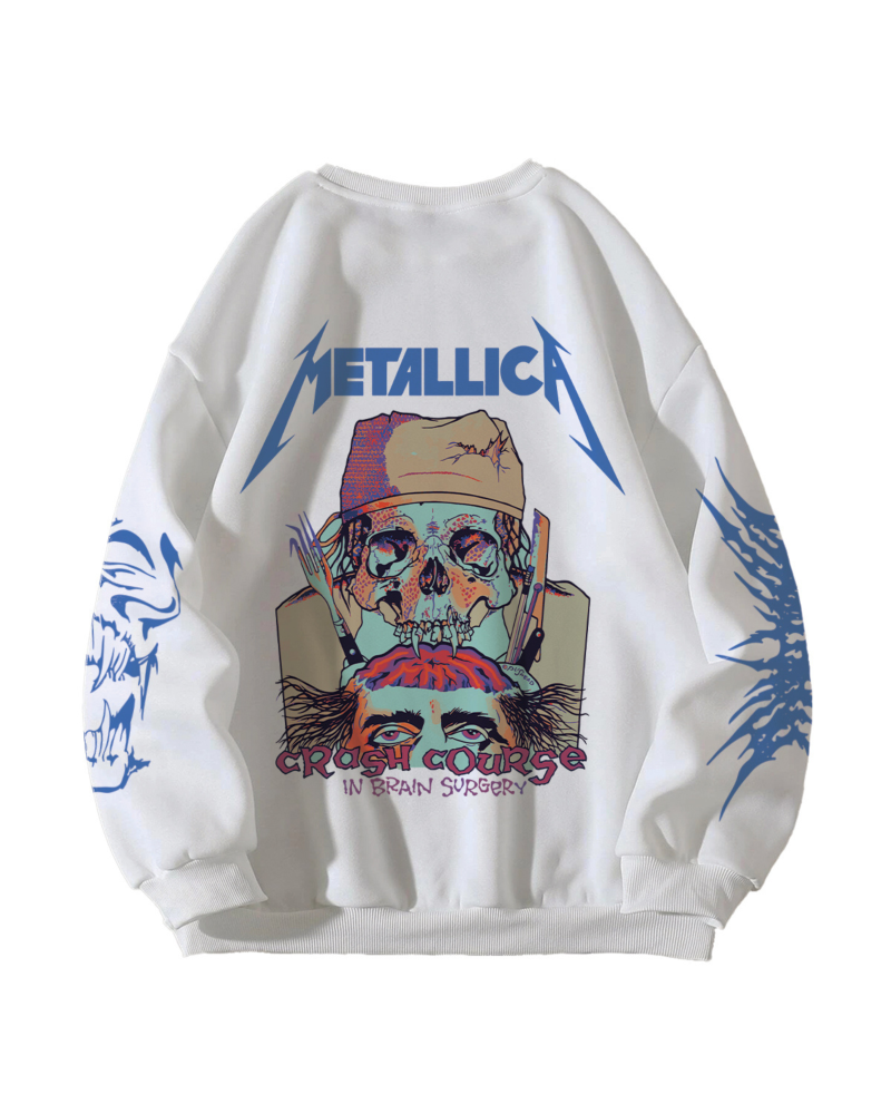 Metallica Designed Oversized Sweatshirt