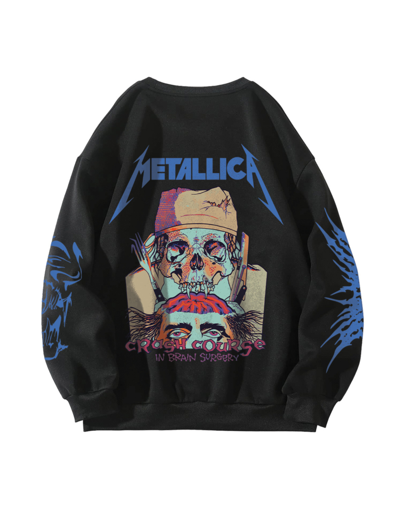 Metallica Designed Oversized Sweatshirt