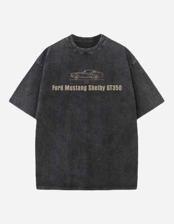 Mustang Designed Vintage Oversized T-shirt